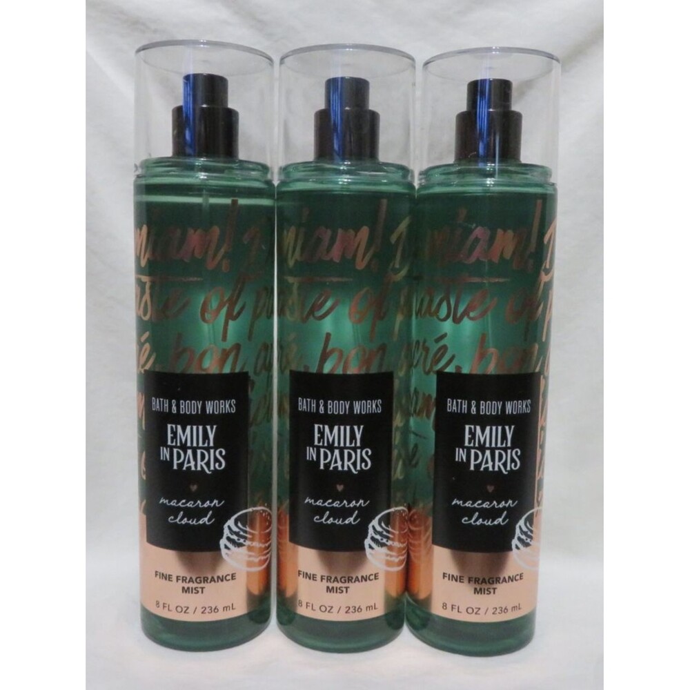 MACARON CLOUD Bath & Body Works Emily in Paris Fragrance Mist 8 fl oz x 3
